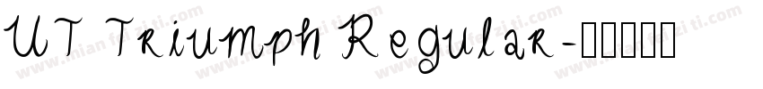 UT Triumph Regular字体转换
